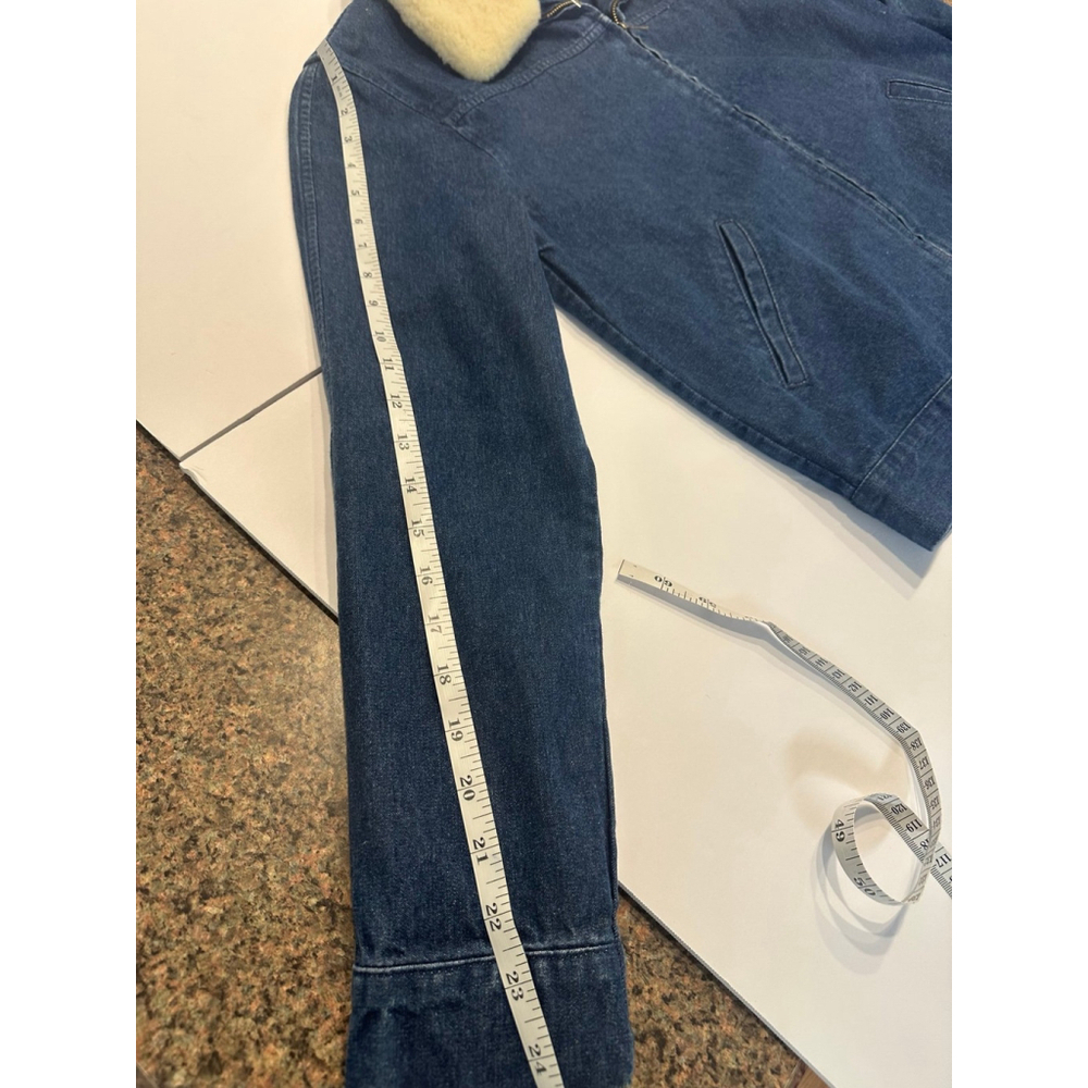 My Weekend Clothes denim jacket women’s size‎ s removable lamb shearing collar - Picture 10 of 10